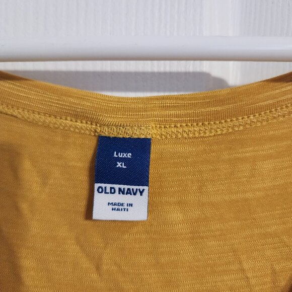 Old Navy Luxe Yellow/Gold Tank Top - Size XL - Picture 2 of 3